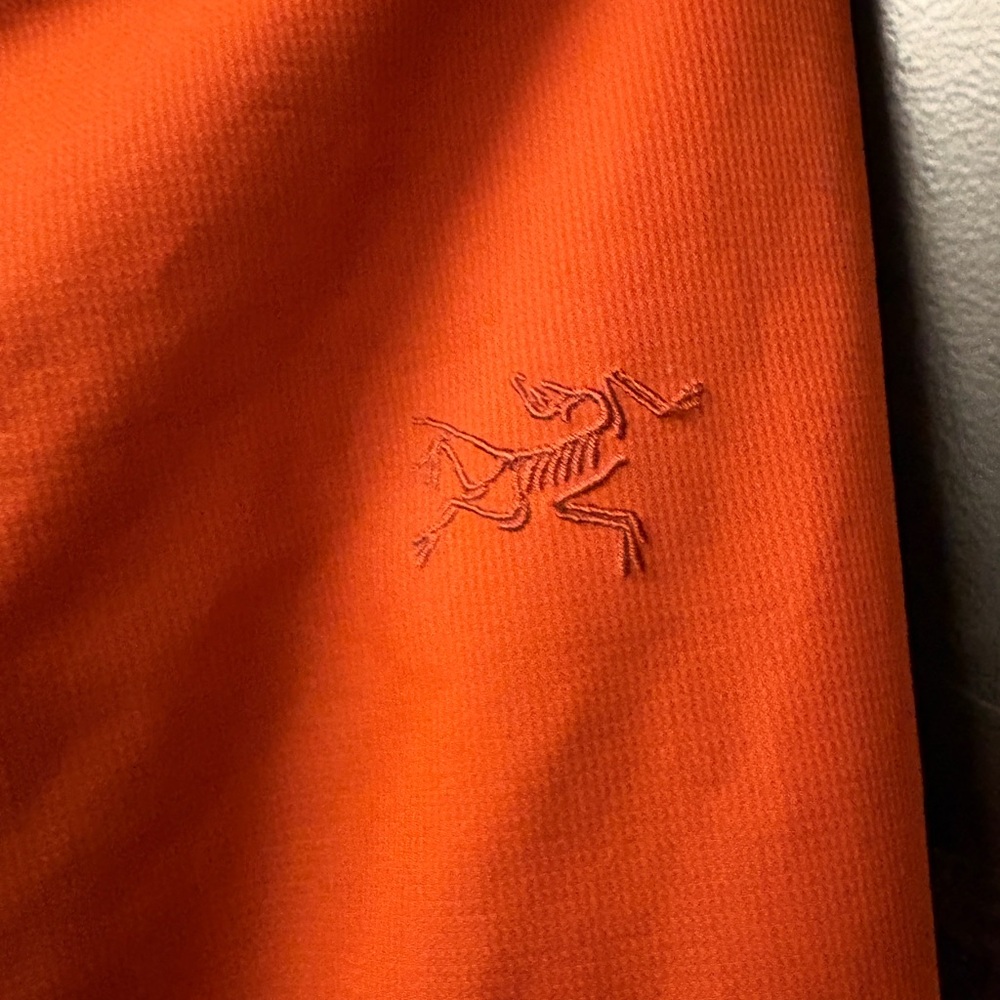 Arc’Teryx Orange Coat Jacket with Embroidered Logo